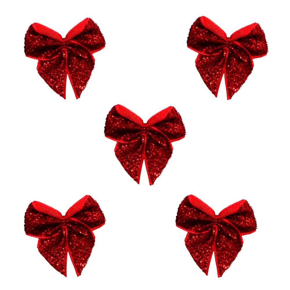 Laco-de-Natal-com-Glitter-N3-Vermelho-C5---Lacos-e-Acessorios-3-