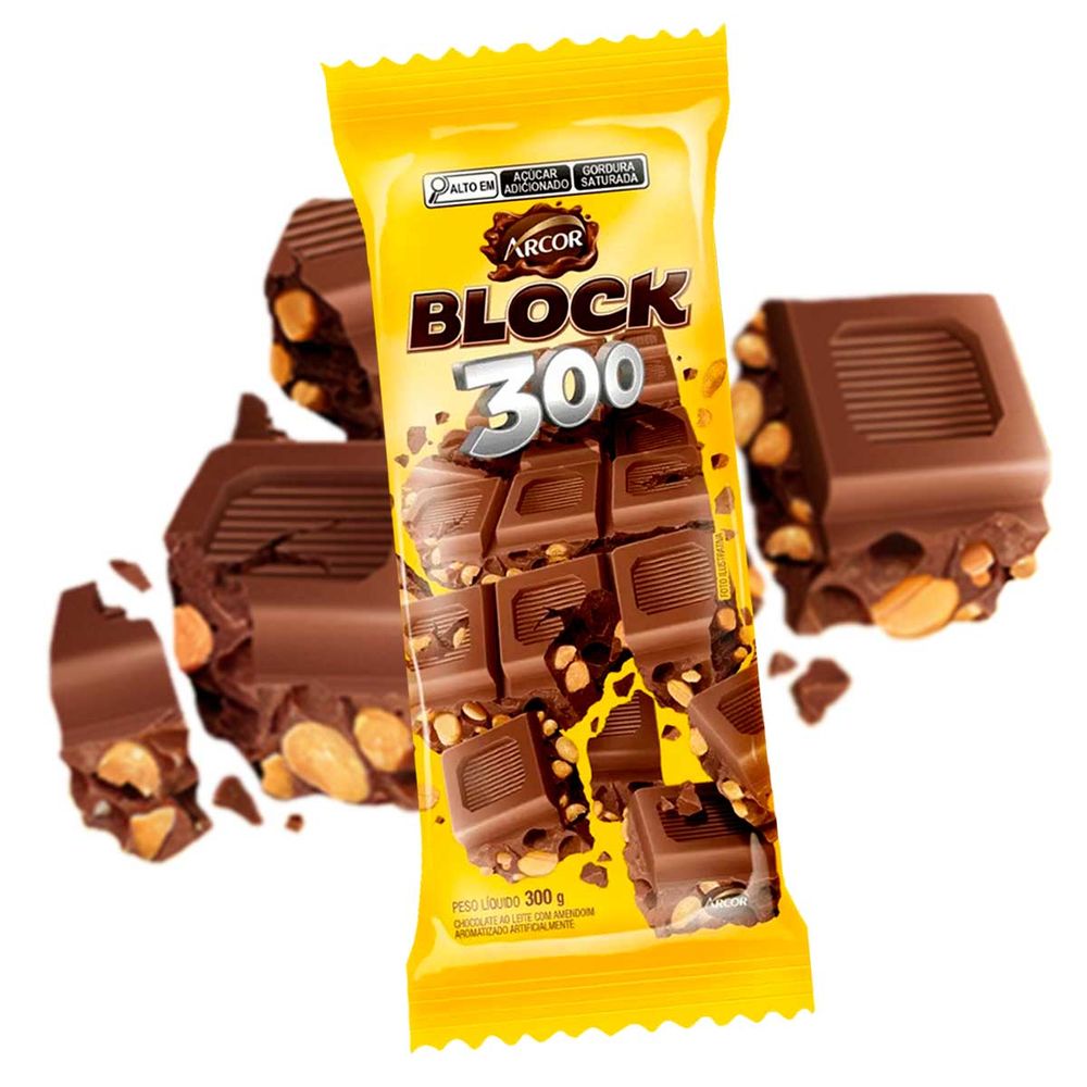 Chocolate Block 300g - Arcor - supernova