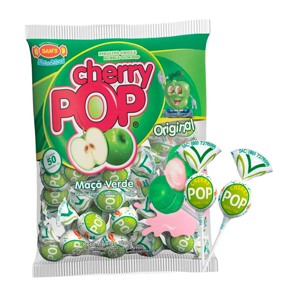 Pirulito-Maca-Verde-Cherry-Pop-700Gr-c50-unid---Simas-3-