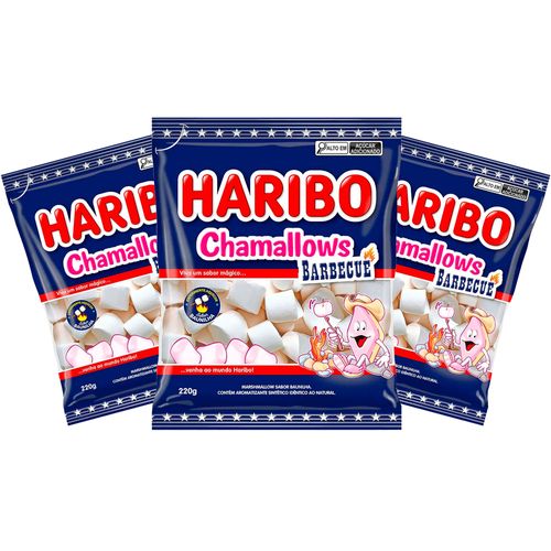 Kit-3-Marshmallows-Haribo-Barbecue-220g-0