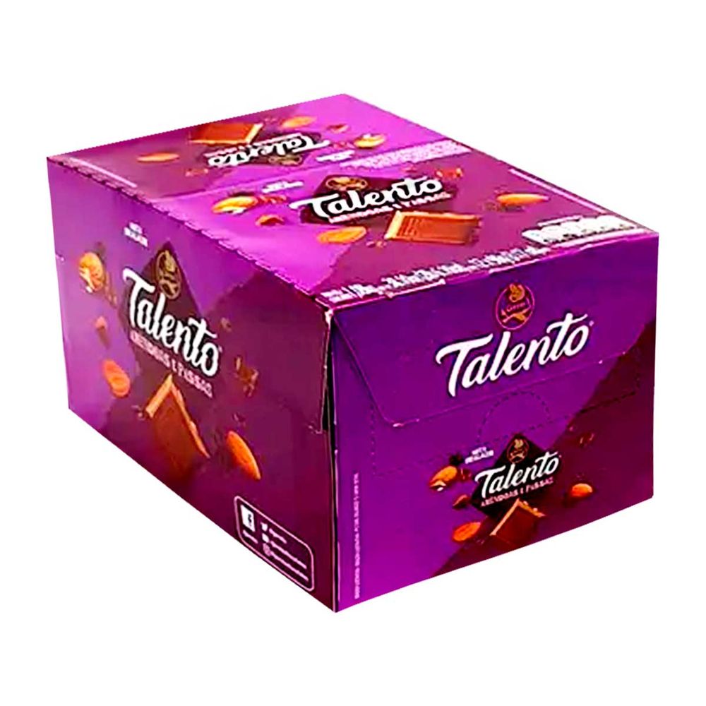 Chocolate-Talento-Amendoa-e-Uva-Passa-12x85g-1- Chocolate-Talento-Amendoa-e-Uva-Passa-12x85g-1-