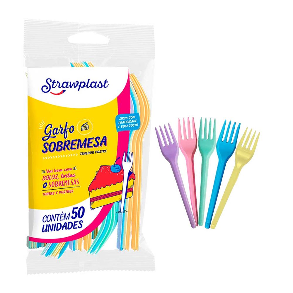 Garfo-Descartavel-Sobremesa-Candy-Mista-c50---Strawplast-3- Garfo-Descartavel-Sobremesa-Candy-Mista-c50---Strawplast-3-