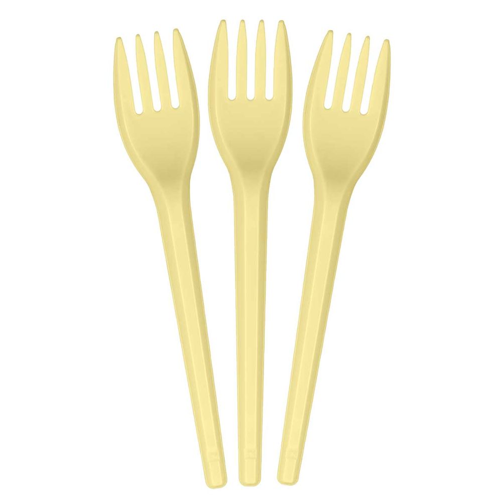 Garfo-Descartavel-Sobremesa-Amarelo-Candy-c50---Strawplast-2-
