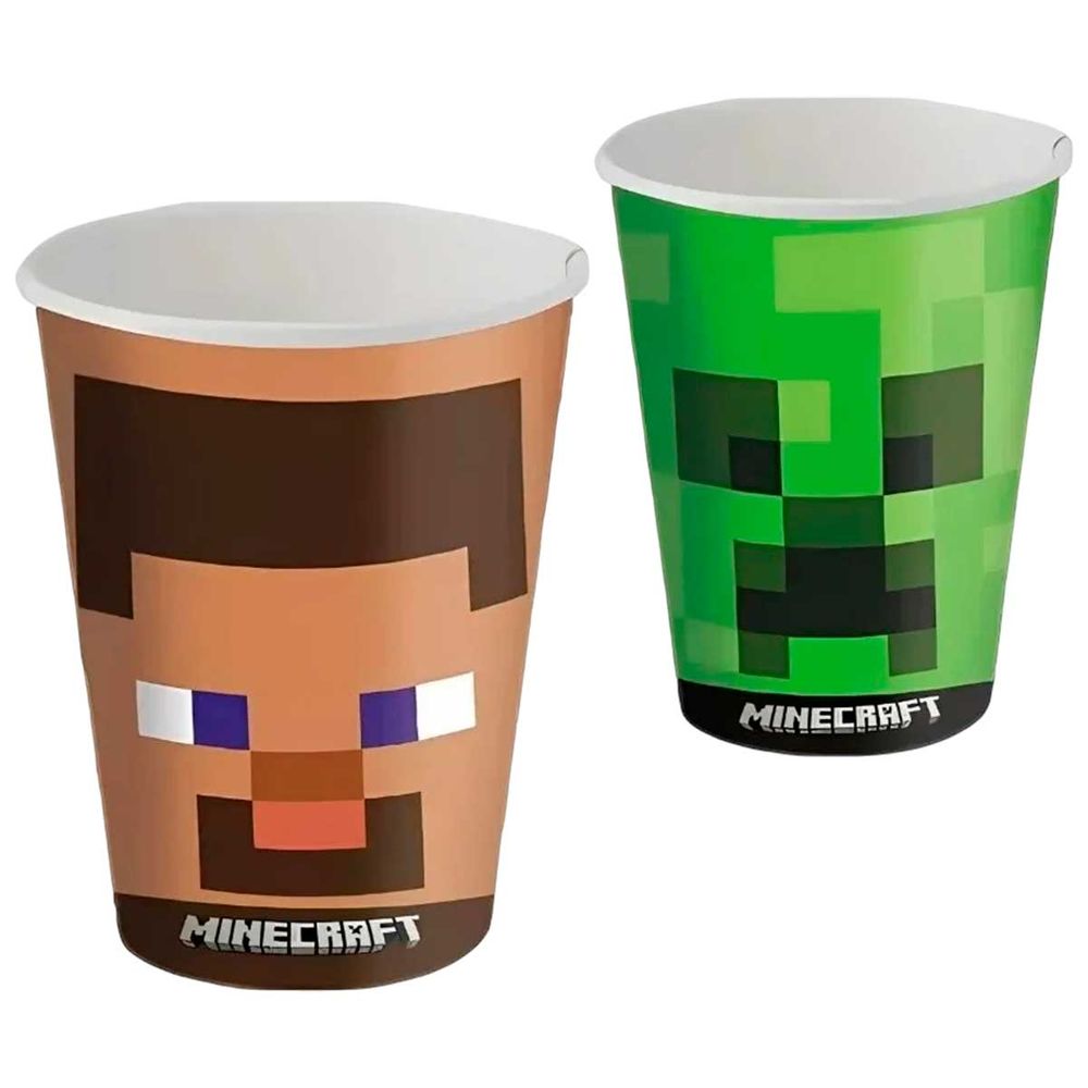 Copo-Minecraft-com-8-Unidades---Festcolor-1- Copo-Minecraft-com-8-Unidades---Festcolor-1-