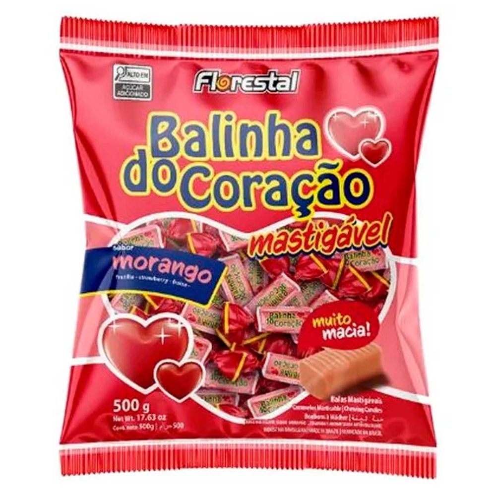 Bala-Florestal-Mastigavel-Coracao-Sabor-Morango-500g-1- Bala-Florestal-Mastigavel-Coracao-Sabor-Morango-500g-1-