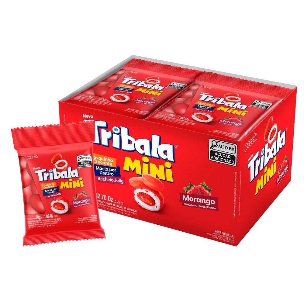 Mini-Bala-Recheada-Crocante-Sabor-Morango-Tribala-c12-Unid.---Peccin-3-