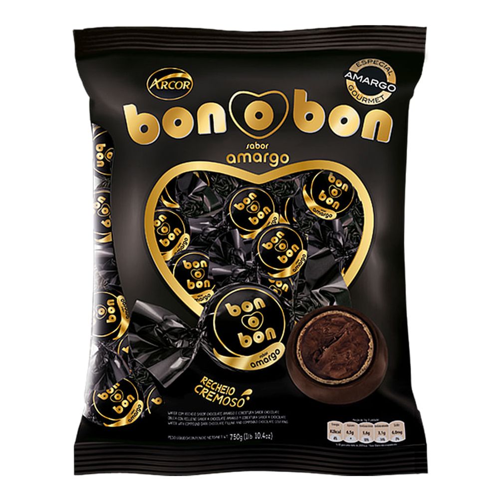 Bombom Amargo Bon o Bon 750Gr - Arcor - supernova - Mobile